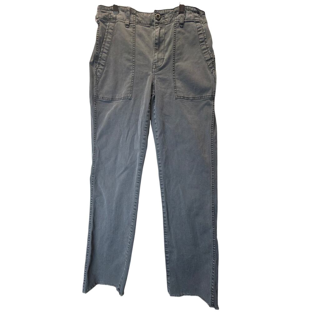Madewell Pants Womens 28 Gray Slim Straight Utility Mid Rise Tapered Leg